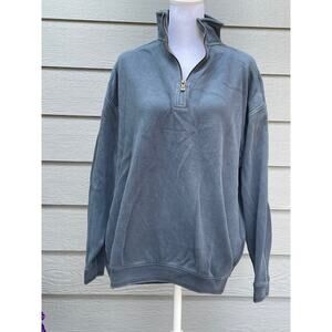 Tommy Bahama Men's Size‎ Small Pullover 1/4 Zip Sweater Medium Blue 100% Cotton